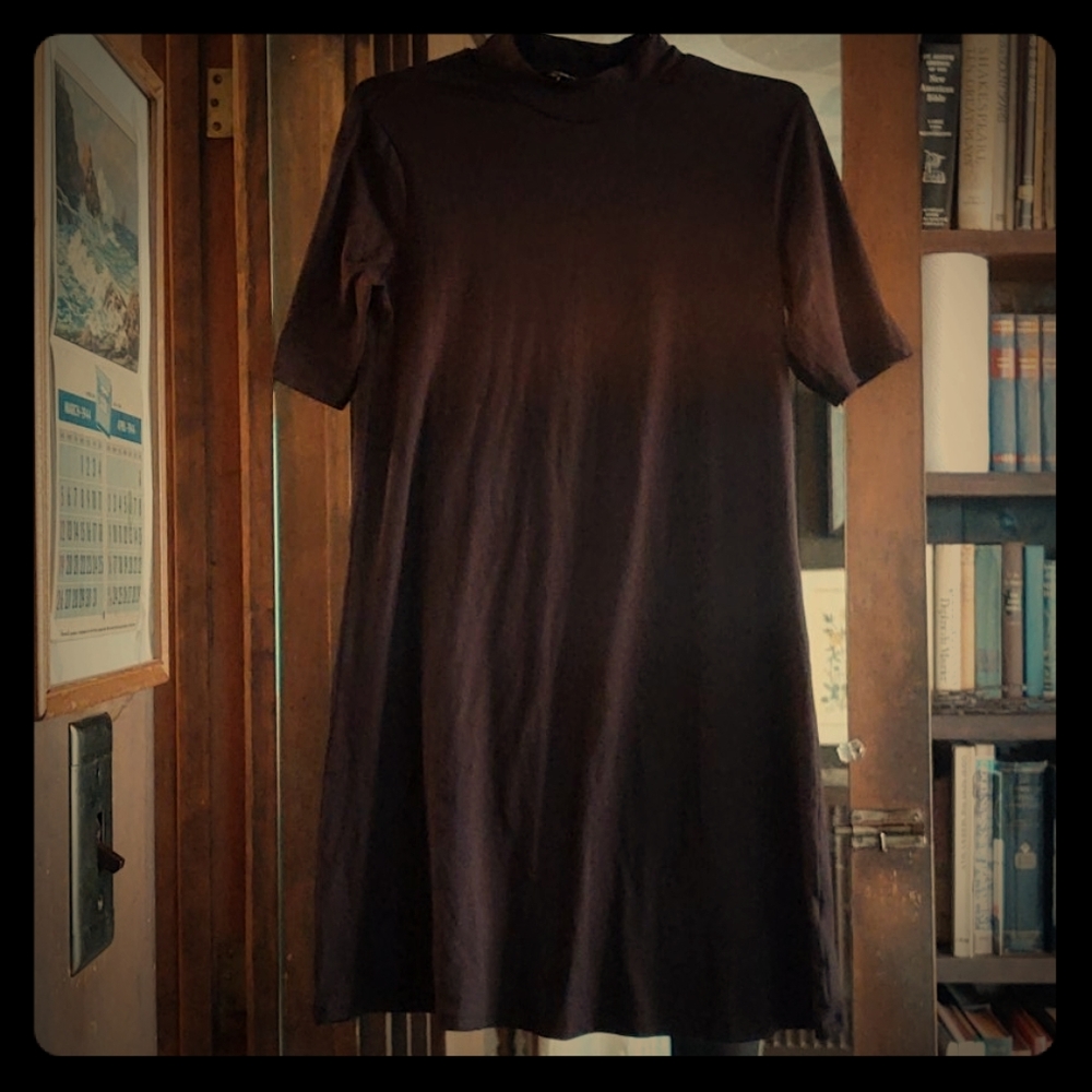 Knee length black dress